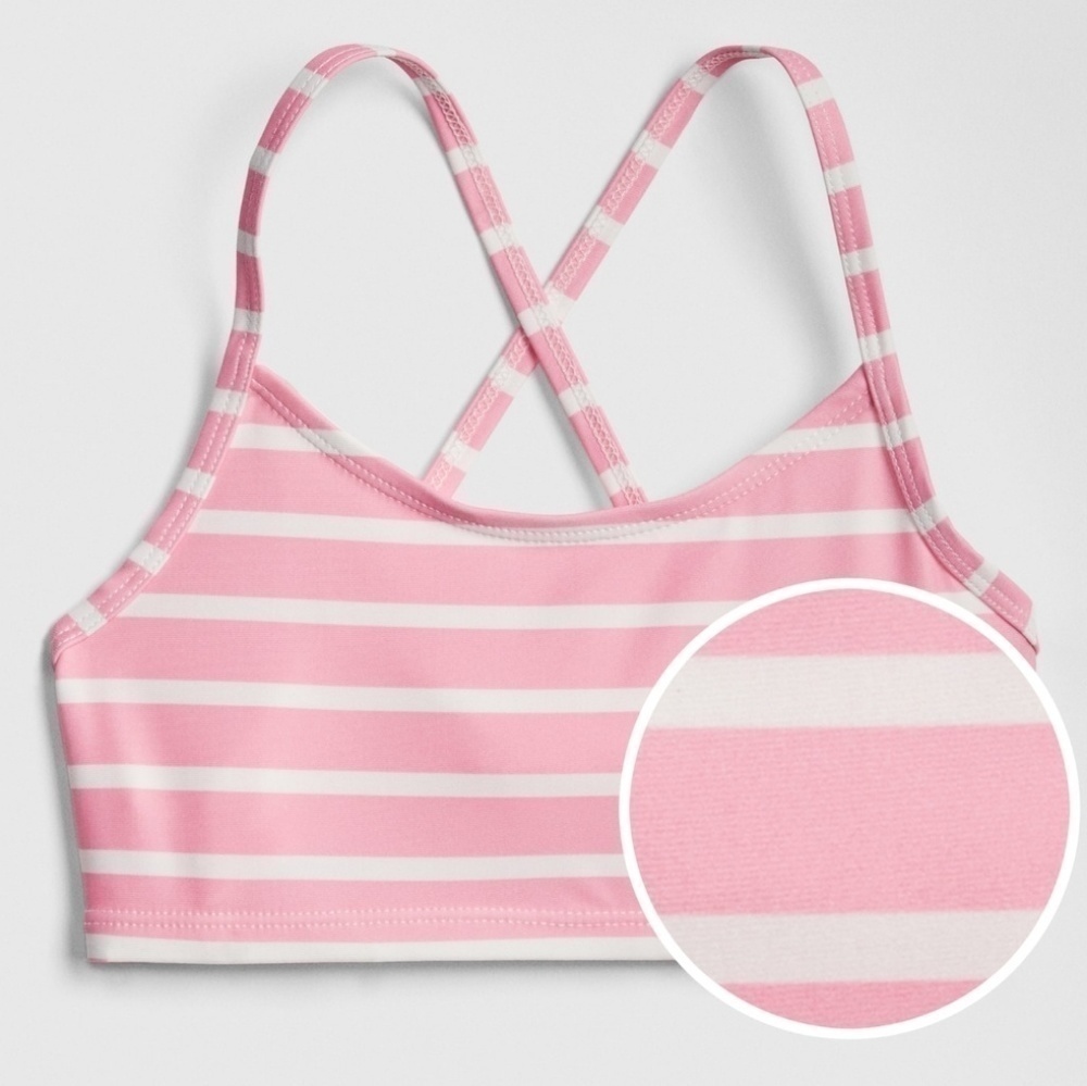 NWT Gap Kids Striped Swim Top
